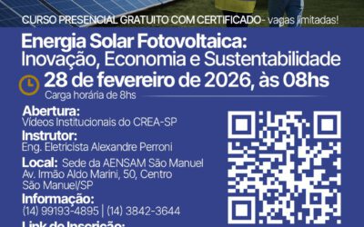 Curso Gratuito: Energia Solar Fotovoltaica: Inovação, Economia e Sustentabilidade